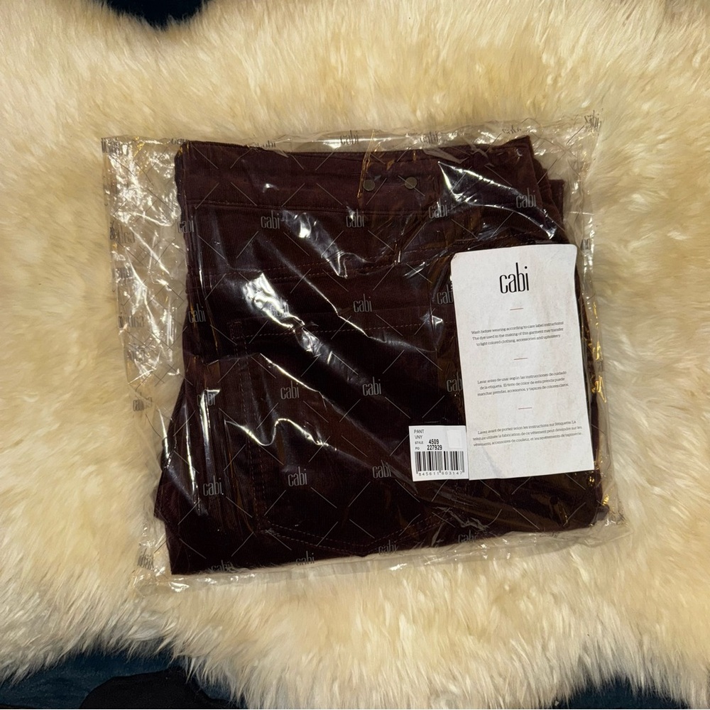 NEW! CABI Skinny Cords Vineyard Burgundy size 16 Brand New in Bag GORGEOUS! - Picture 2 of 14